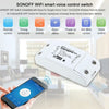 Sonoff WiFi Switch Switch RF Voice Control مع RF Receiver لمفاتيح المنزل الذكية مع وحدة أتمتة وظيفة التوقيت