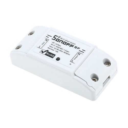 Sonoff WiFi Switch Switch RF Voice Control مع RF Receiver لمفاتيح المنزل الذكية مع وحدة أتمتة وظيفة التوقيت