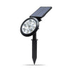 DC 5.5V Solar Powered Energy 9 LEDs Outdoor Spot Lawn Lamp Wall Monuted Seneitive Sensor Light(White and Warm White Light)