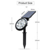 DC 5.5V Solar Powered Energy 9 LEDs Outdoor Spot Lawn Lamp Wall Monuted Seneitive Sensor Light(White and Warm White Light)