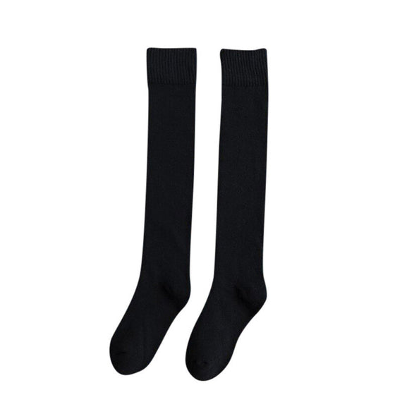جوارب للسيدات فوق الركبة - باللون الأسود 