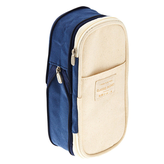 قلم قلم رصاص كبير القماش - الأزرق