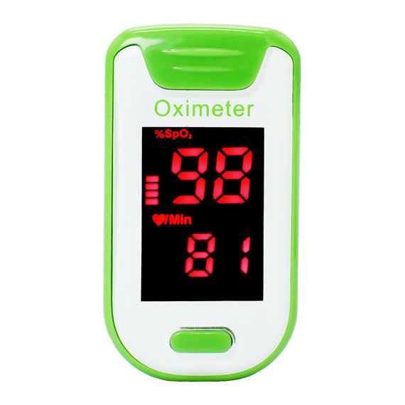 Led Premium Finger Blood Pressure Meter - Green