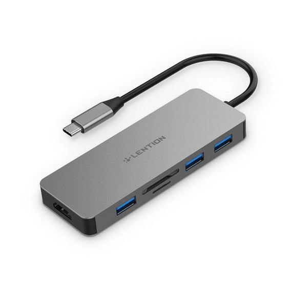 Lention Premium Usb C Hub - Space Grey