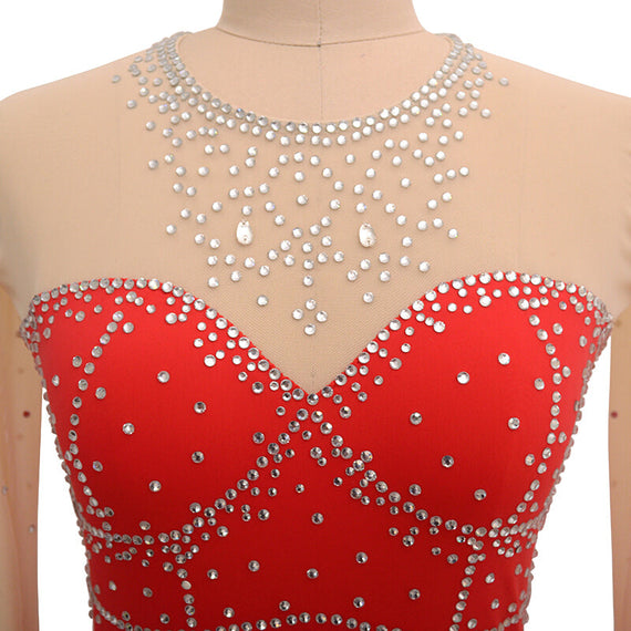 زي Liuhuo Premium للتزلج على الجليد - أحمر