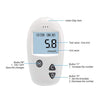 Blood Sugar Test Kit, Diabetes Blood Glucose Meter Monitor Kit mg/dL