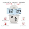 Blood Sugar Test Kit, Diabetes Blood Glucose Meter Monitor Kit mg/dL