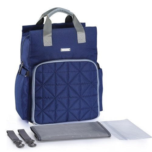 حقيبة ظهر للحفاضات متعددة الوظائف مقاومة للماء ذات سعة كبيرة