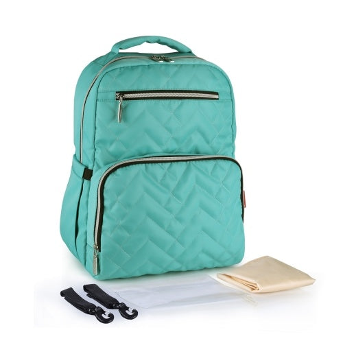 حقيبة ظهر للحفاضات مع حزام عربة الأطفال