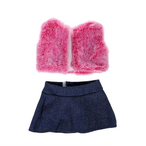 18 بوصة ملابس دمية 2 قطعة الزي