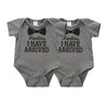 3Pcs Baby Rompers Cute Words Printing Cotton Short Sleeve Bodysuit Unisex Newborn Baby Clothes 3-6Month