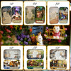 Funny Wooden Puzzle Box Theater DIY Miniature Dollhouse Model Home Decoration Kids Toy Gift