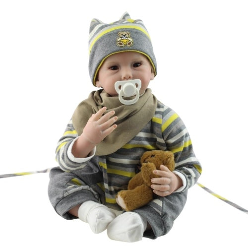 22 بوصة تولد من جديد طفل الدمية دمية الأطفال هدية المادة المادة الجسد