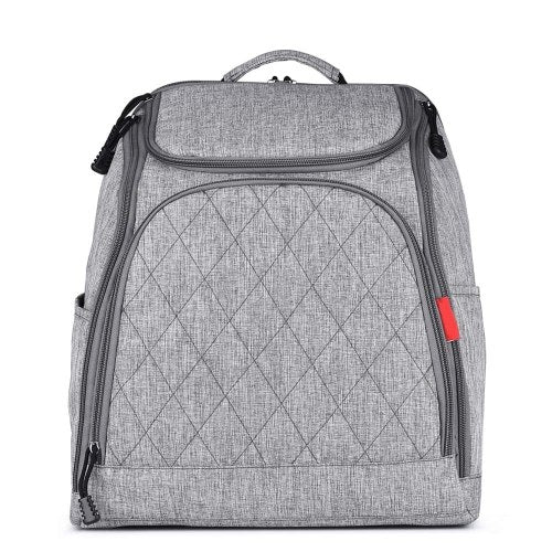 Baby Diaper Bag Large Capacity Fashion Mummy Nappy Bag Nursing Bag Travel Backpack for Baby Care Grey