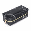 Marble Cosmetic Pouch Bag - Black