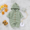 Matoen Hooded Romper Sweater - Green