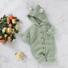 Matoen Hooded Romper Sweater - Green