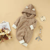 Matoen Hooded Romper Sweater - Khaki