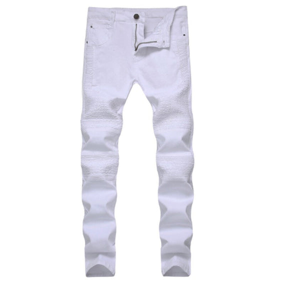 Men Fashionable Denim Skinny Jeans - White