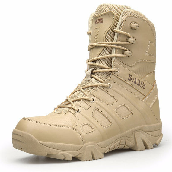 Men's Military Tactical Boots - Khaki