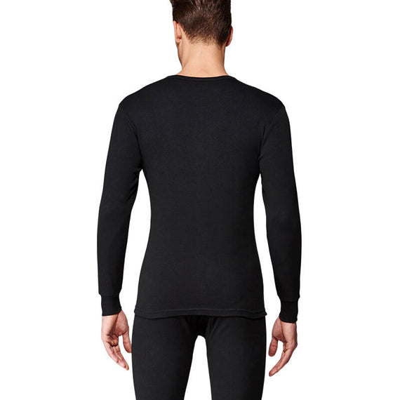 Men's Thin Cotton Thermal Underwear - Black