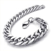 Mens Premium Stainless Chain Bracelet - Silver