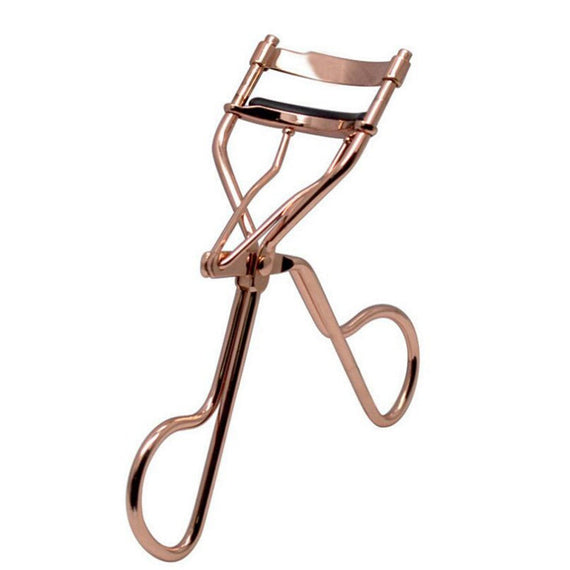 مشبك معدني ممتاز لتجعيد الرموش - ذهبي وردي