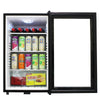 Mini Fridge Glass Door - Black