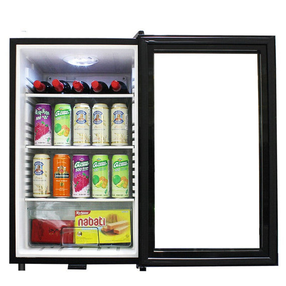 Mini Fridge Glass Door - Black