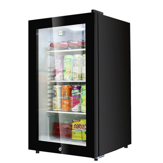 Mini Fridge Glass Door - Black