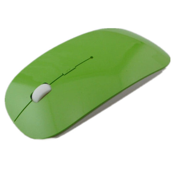 Mini Premium Slim Wireless Optical Mouse - Green