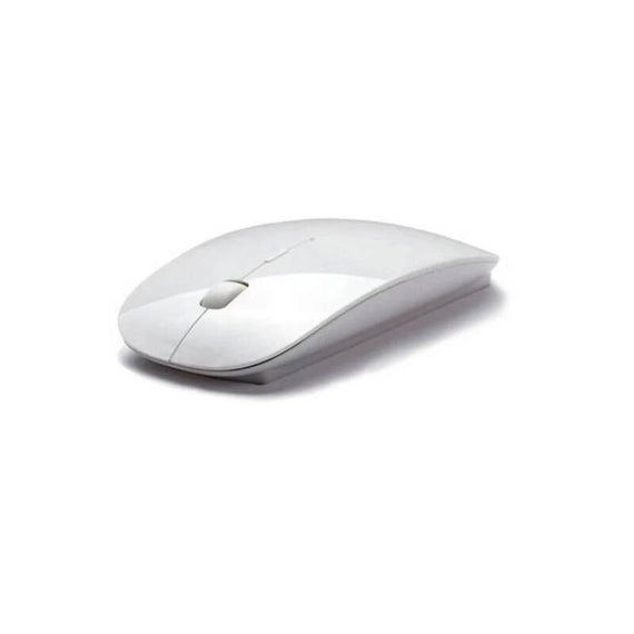 Mini Premium Slim Wireless Optical Mouse - White