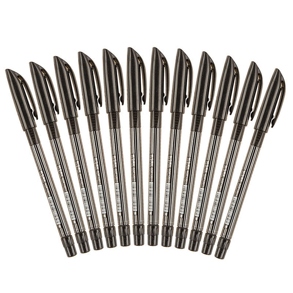 Morning Light Premium 12Pcs Bullet Pen - Black