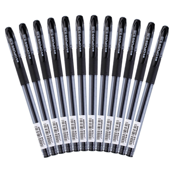 Morning Light Premium 12Pcs Full Needle Pen - Black
