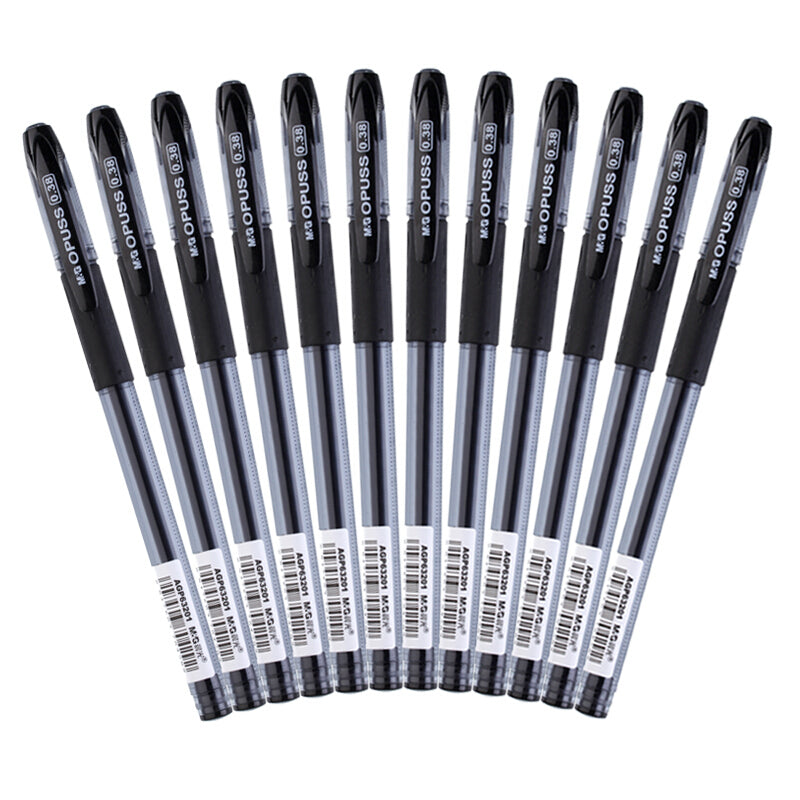 Morning Light Premium 12Pcs Full Needle Pen - Black