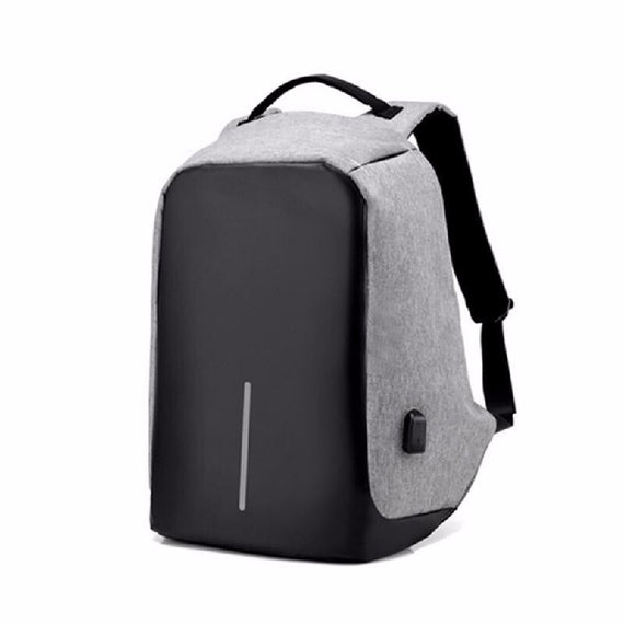 Multi-functional Bag with External USB Port - Grey