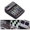 Muslady AI-4 Compact Sound Mixer Console - Black