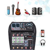Muslady AI-4 Compact Sound Mixer Console - Black