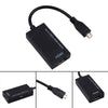 New HDTV Cable Micro USB 2.0 to HDMI Adapter - Black