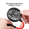 New Mini Portable Hanging Neck Fan - Black