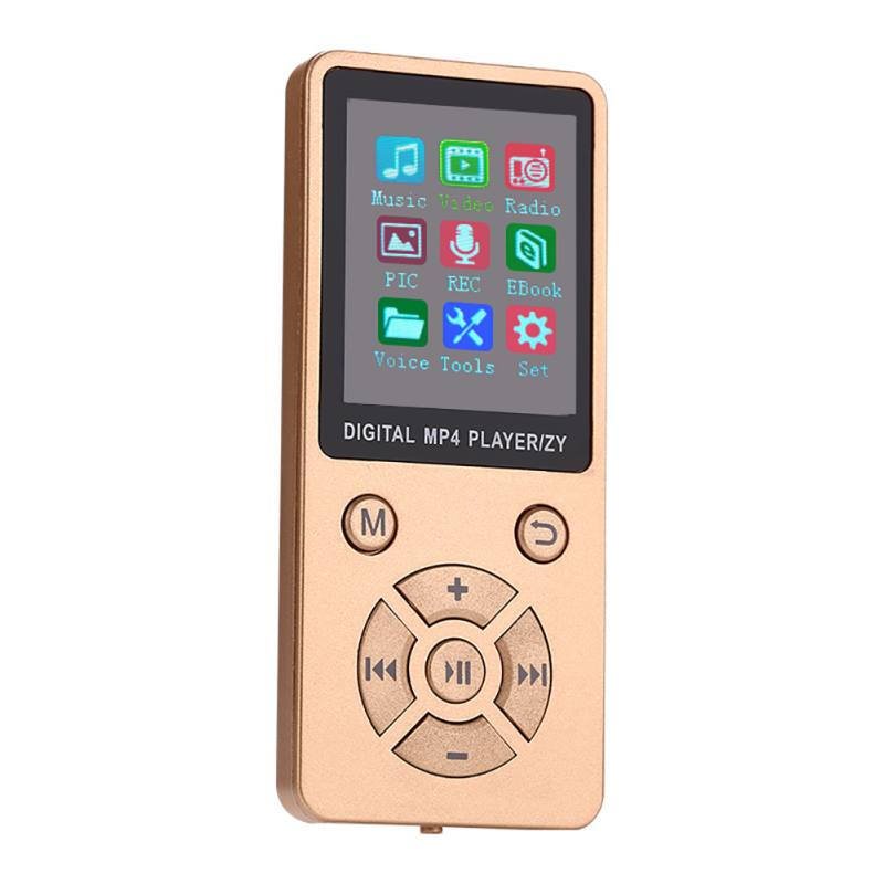 New Mini Shiny USB Clip MP4 Media Player - Gold