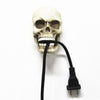 New Skull Cable Home Key Hook Storage - White