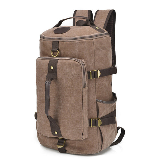 حقيبة ظهر كبيرة وأنيقة للجنسين - كاكي