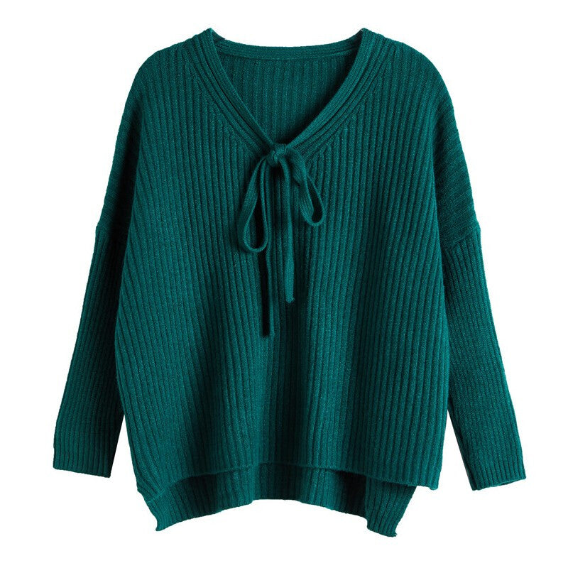 سترة نسائية محبوكة عصرية جديدة - أخضر