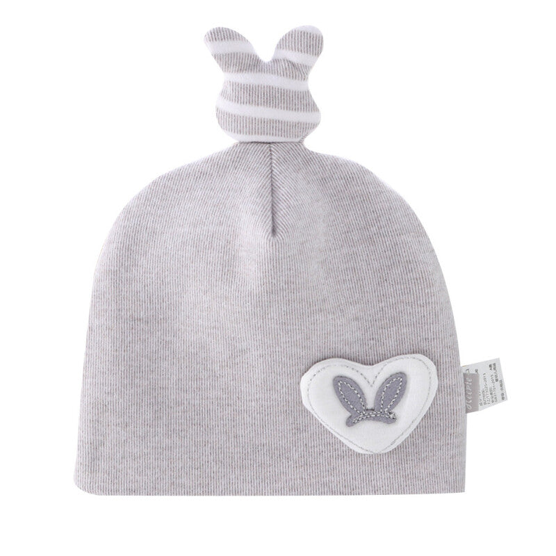 قبعة على شكل أرنب لطيف للأطفال حديثي الولادة - رمادي