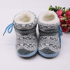 Newborn Winter Soft Sole Shoes - Blue