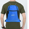 Nylon Drawstring Gym Bag - Blue