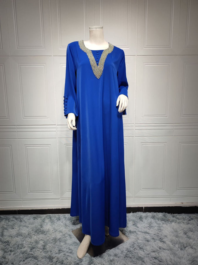 2024 Latest Netflix Style Popular Fashion Temperament Women's Clothing Kaftan