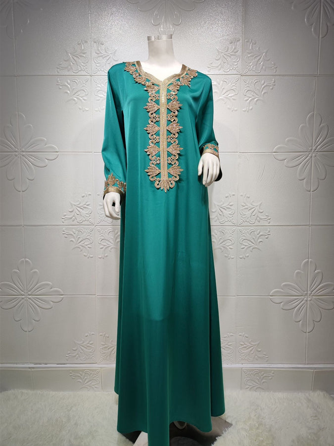 2024 Latest Netflix Style Popular Fashion Temperament Women's Clothing Kaftan