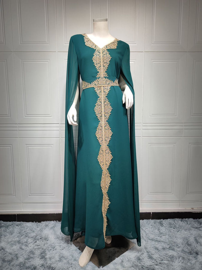 KT-12-29-1045 أحدث طراز من Netflix ملابس نسائية ذات مزاج شعبي قفطان